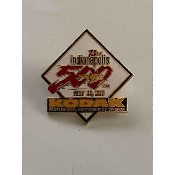 Indianapolis 500 1989 Kodak Button Pin 73rd Professional Photography Division - Picture 1 of 3